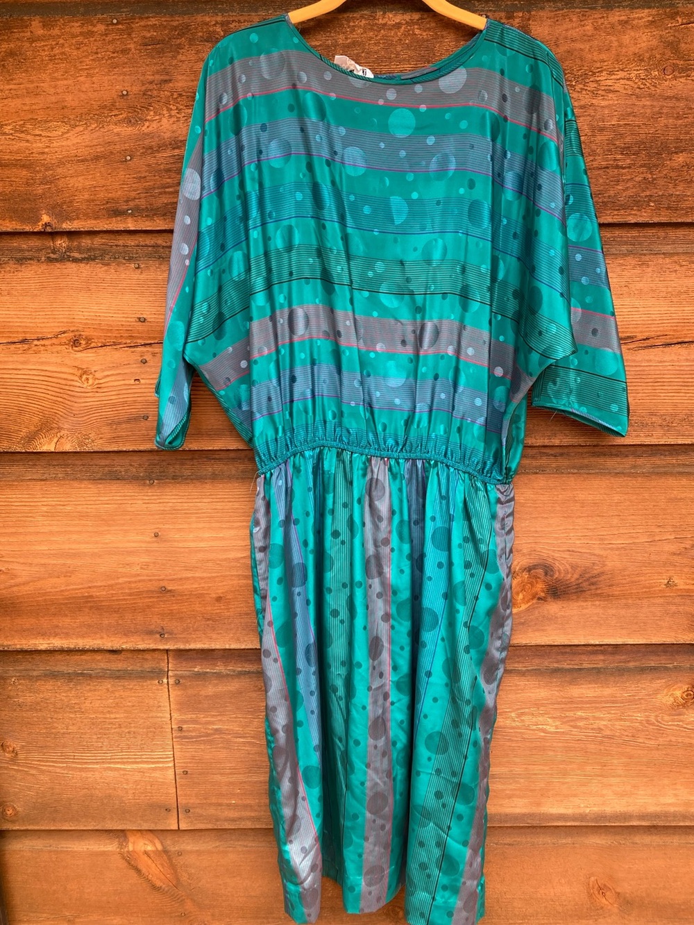 Vintage Polyester Argenti Midi Dress